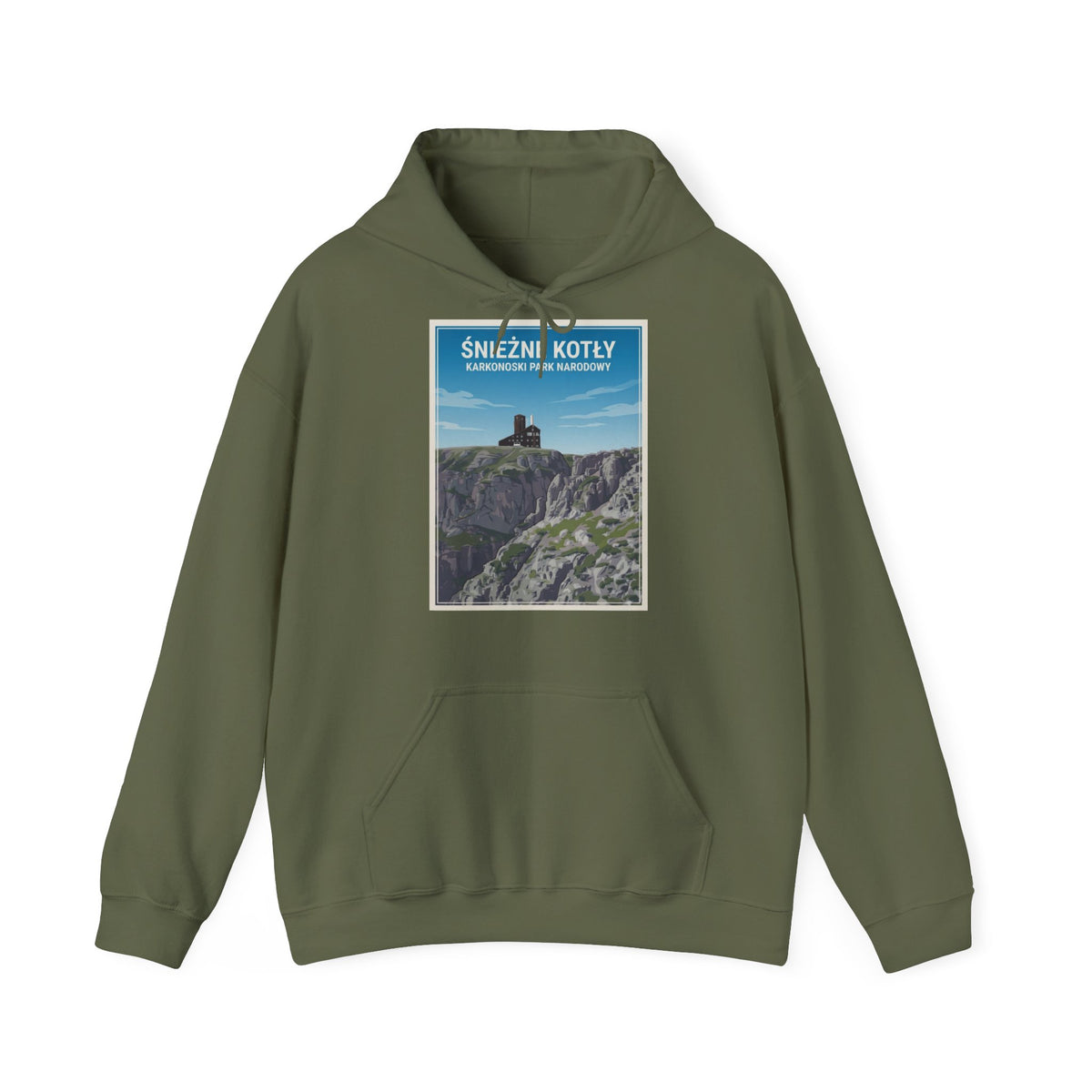 Bluza z Kapturem Retro - Śnieżne Kotły