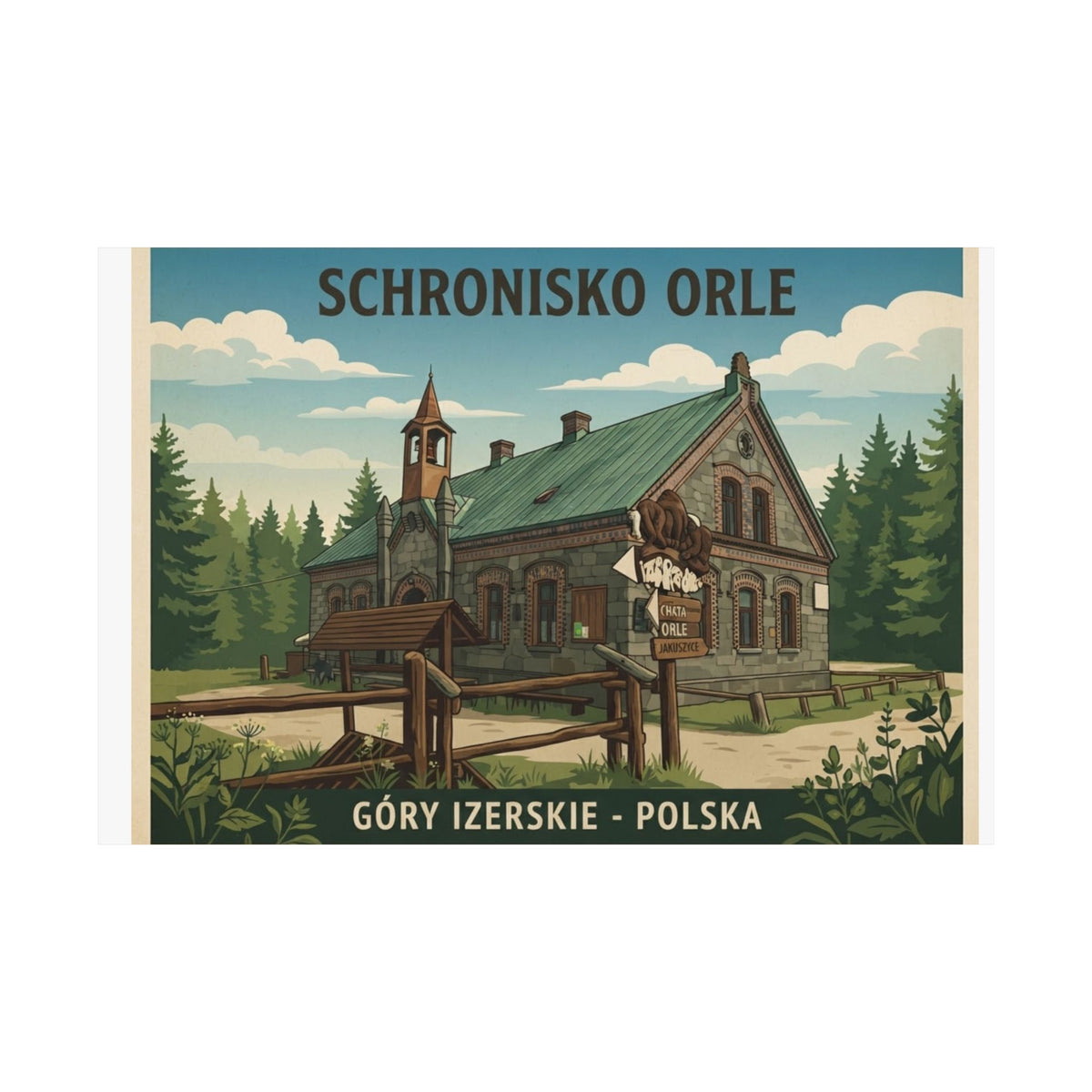 Retro Plakat - Schronisko Samotnia