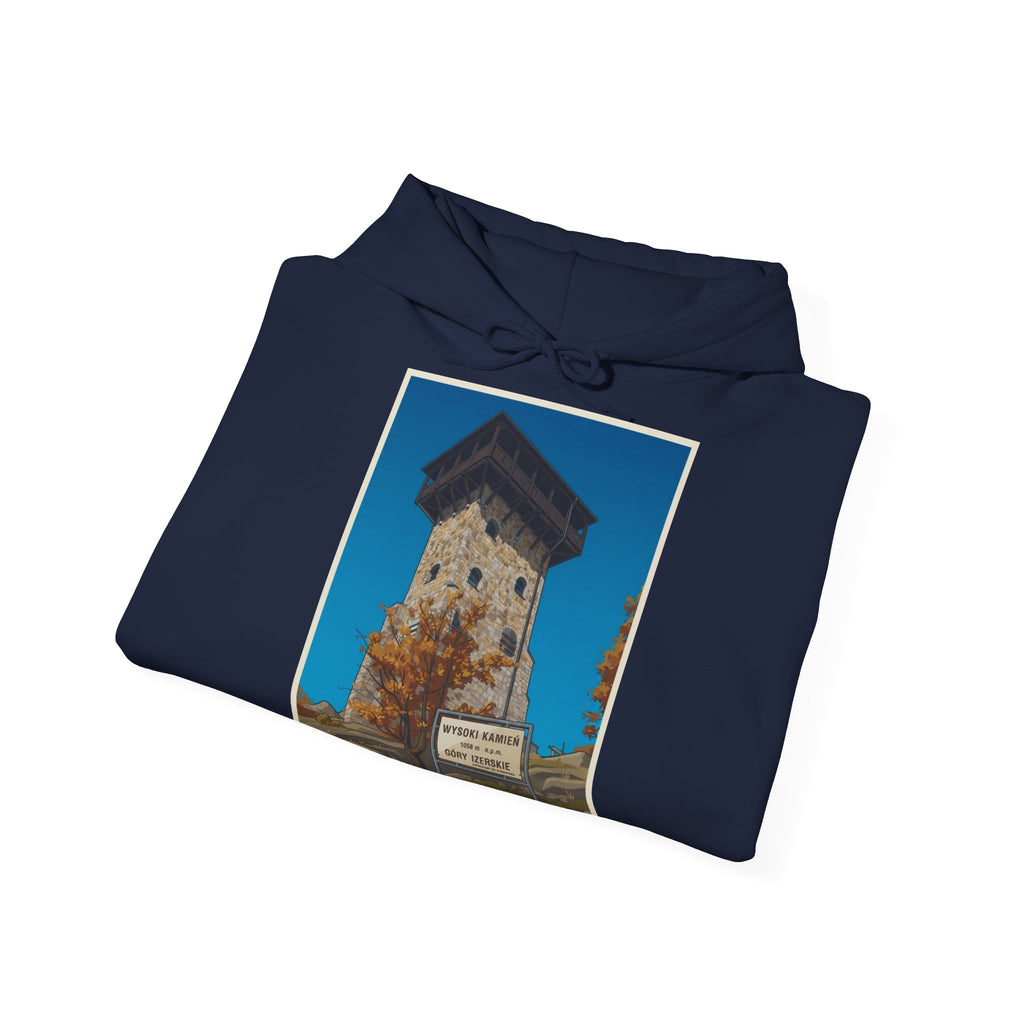 Gruba Bluza z Kapturem Retro - Wysoki Kamień