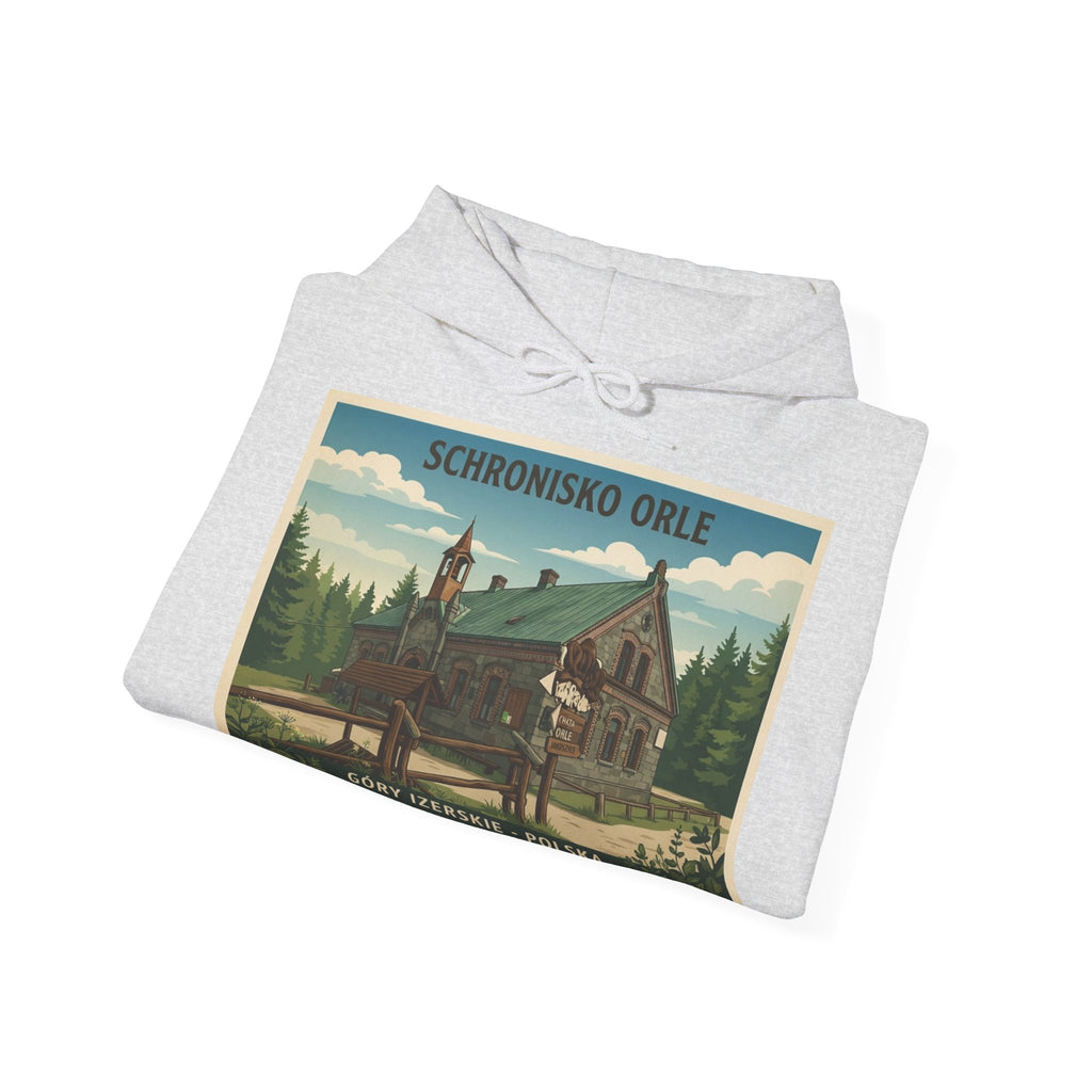 Gruba Bluza z Kapturem Retro - Orle