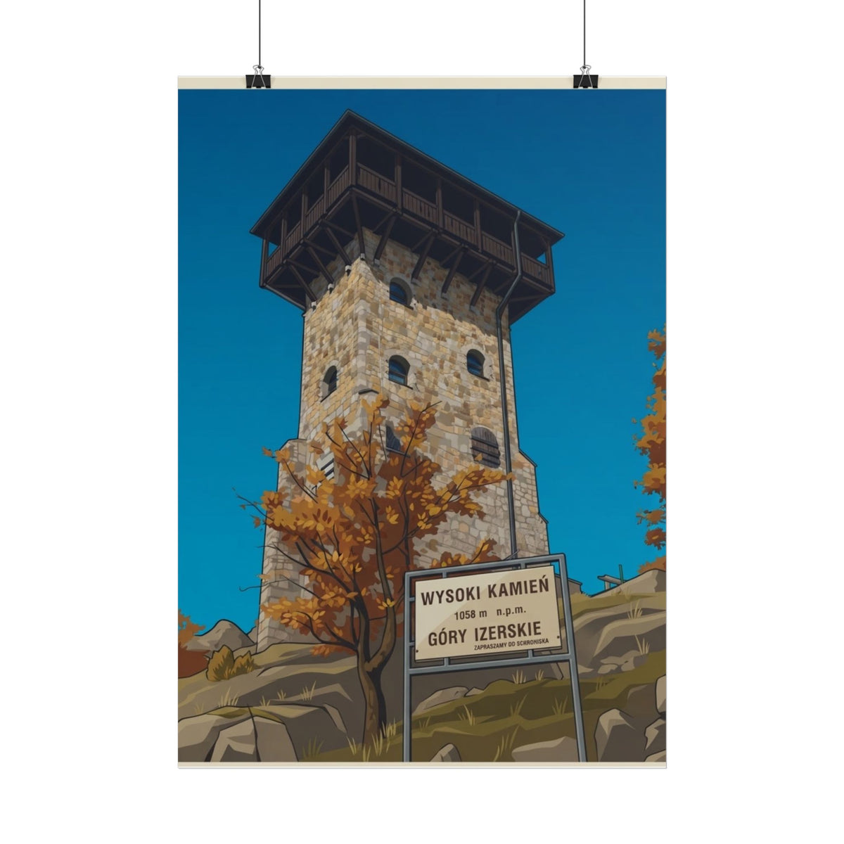 Retro Plakat - Schronisko Samotnia
