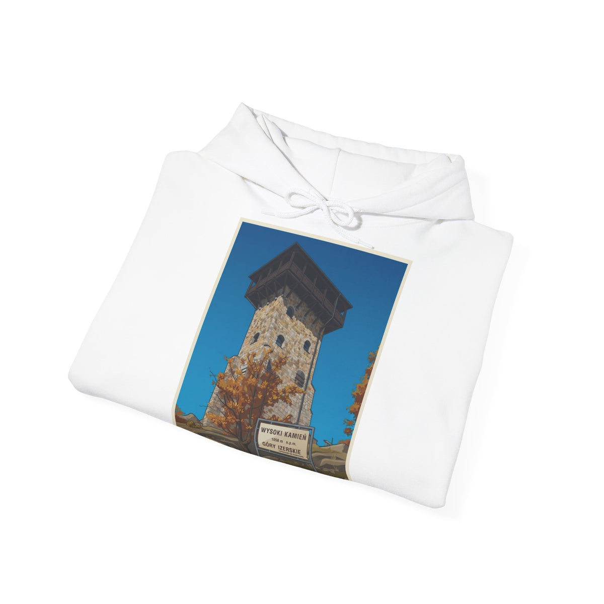 Gruba Bluza z Kapturem Retro - Wysoki Kamień