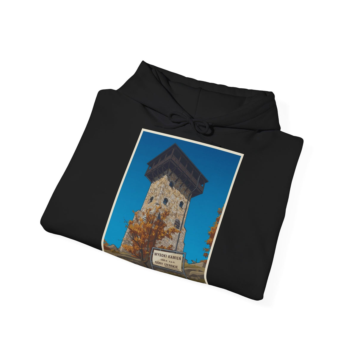 Gruba Bluza z Kapturem Retro - Wysoki Kamień