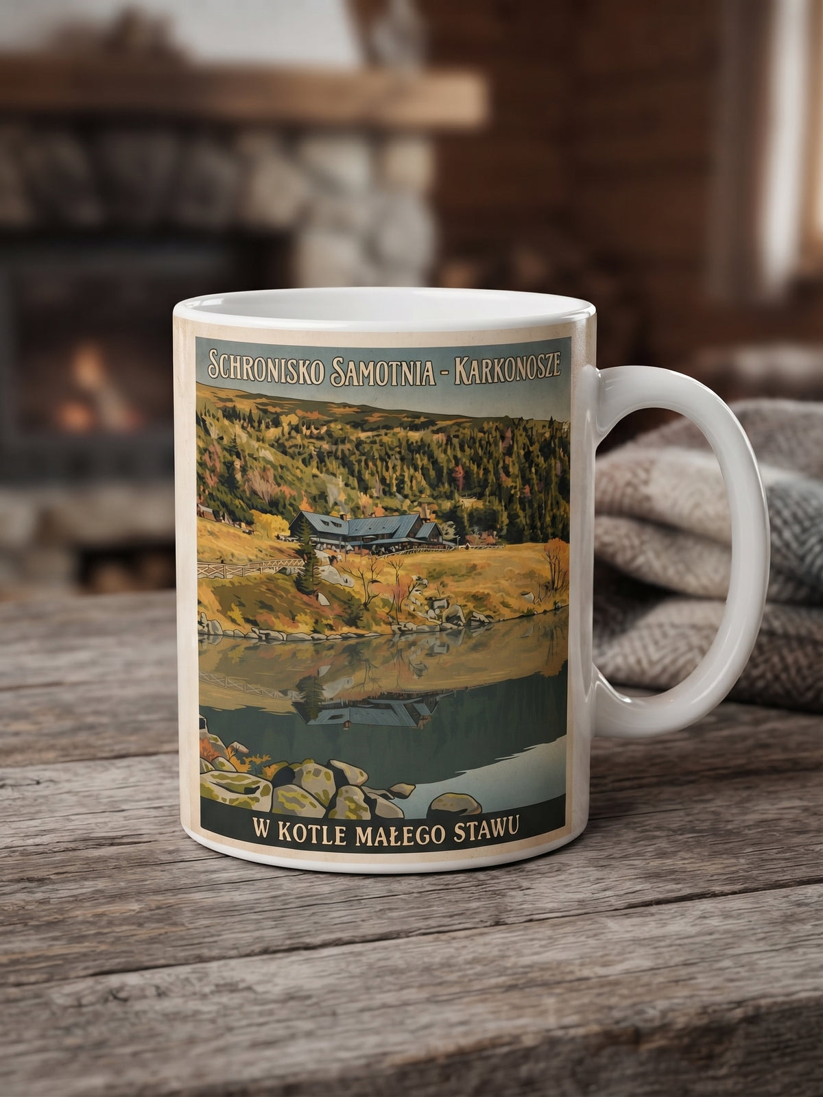Ceramiczny Kubek Karkonosze – 330 ml (Wybór Wzorów)