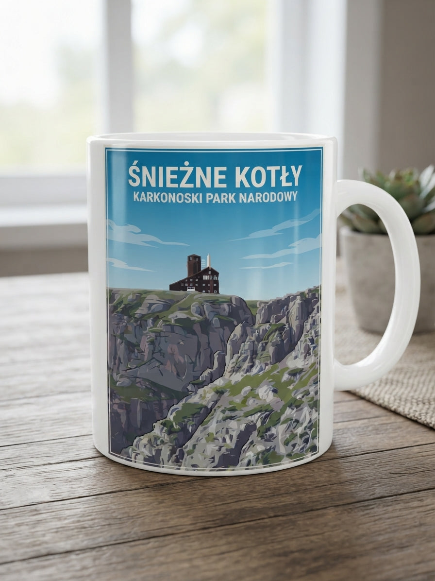Ceramiczny Kubek Karkonosze – 330 ml (Wybór Wzorów)