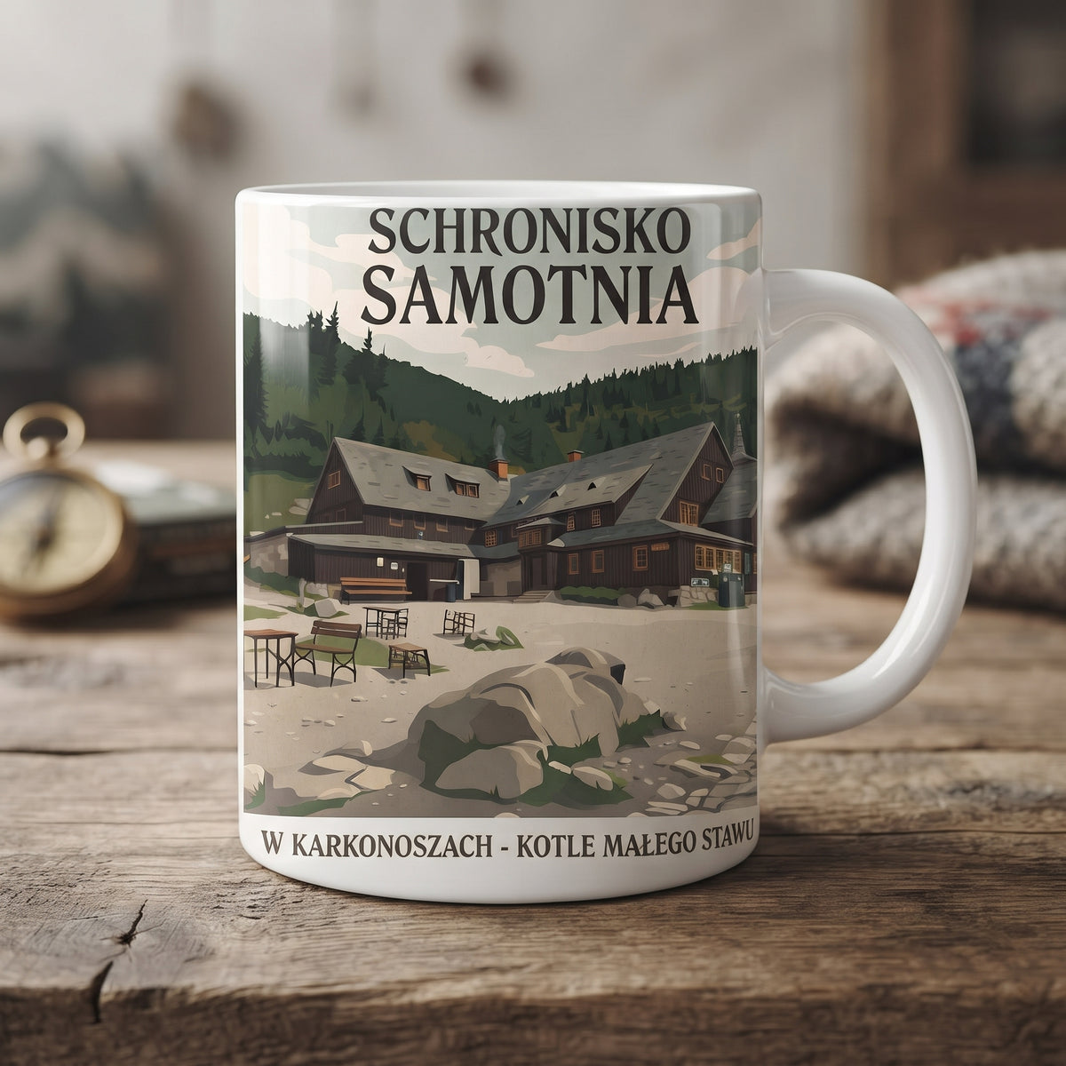 Ceramiczny Kubek Karkonosze – 330 ml (Wybór Wzorów)