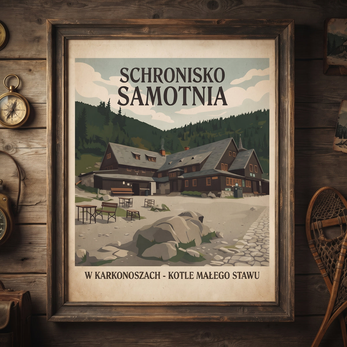 Retro Plakat - Schronisko Samotnia